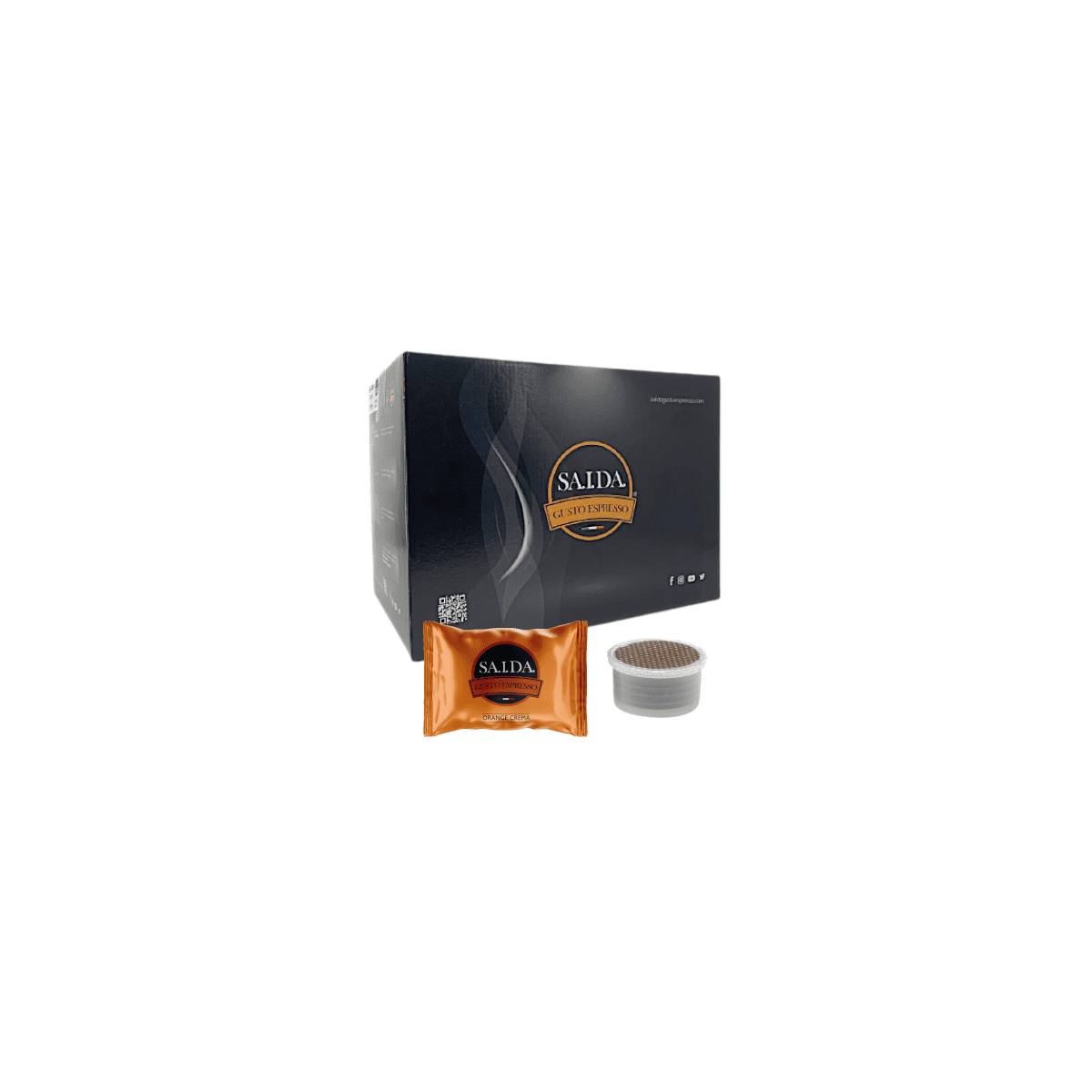Capsule Saida Gusto Espresso Compatibili Espresso Point, miscela Orange Crema