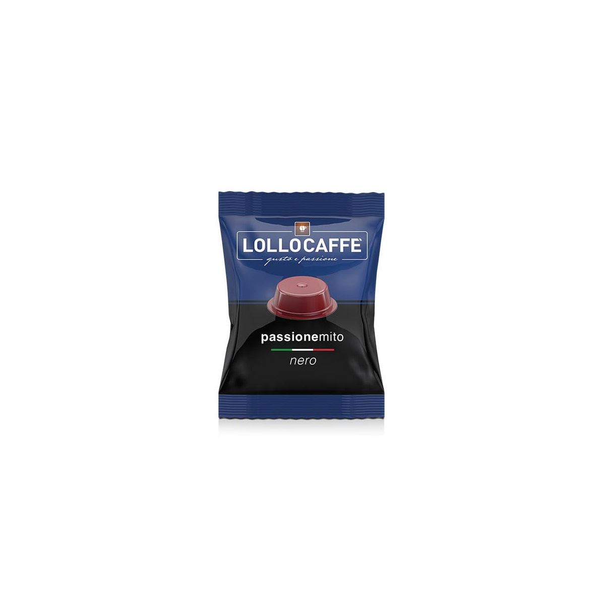 Capsule Lollo Caffè Compatibili con A Modo Mio, miscela Nera