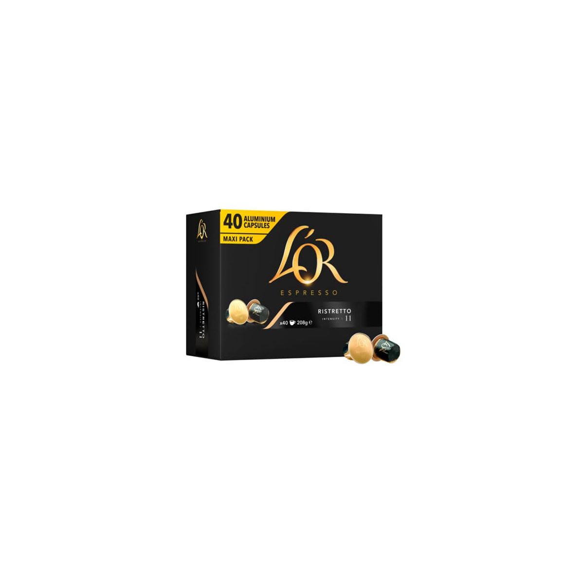Capsule LOR in alluminio, Espresso Ristretto, compatibili con Nespresso