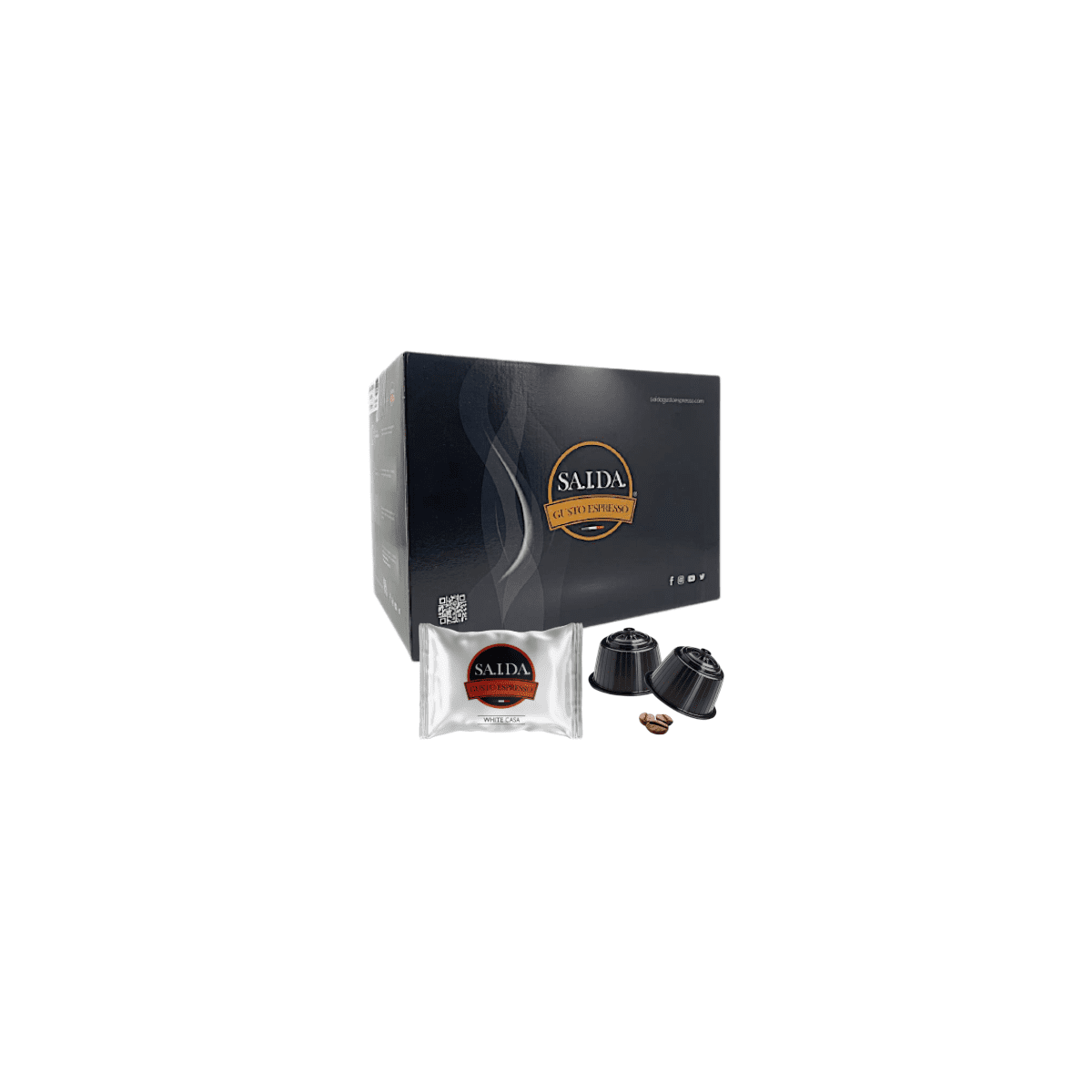 Capsule Saida Gusto Espresso Compatibili Dolce Gusto, Miscela White Casa