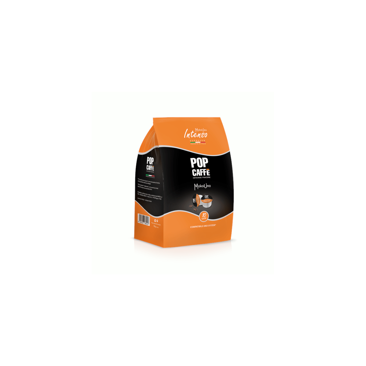 Capsule Pop Caffè Compatibili con Uno System, Moka Uno Intenso