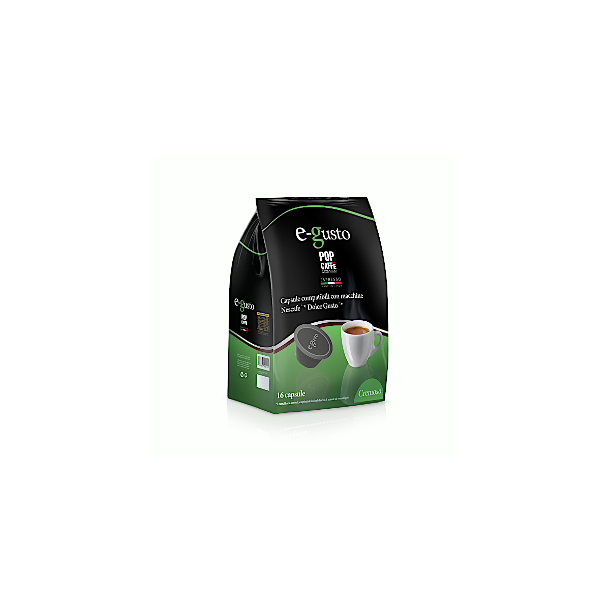 Capsule Pop Caffè Compatibili Dolce Gusto, E-Gusto Cremoso