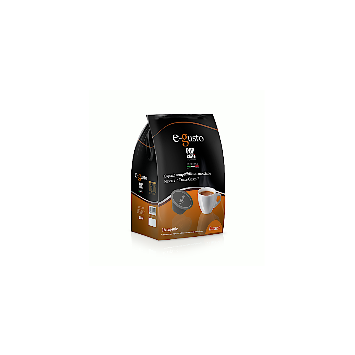 Capsule Pop Caffè Compatibili Dolce Gusto, E-Gusto Intenso