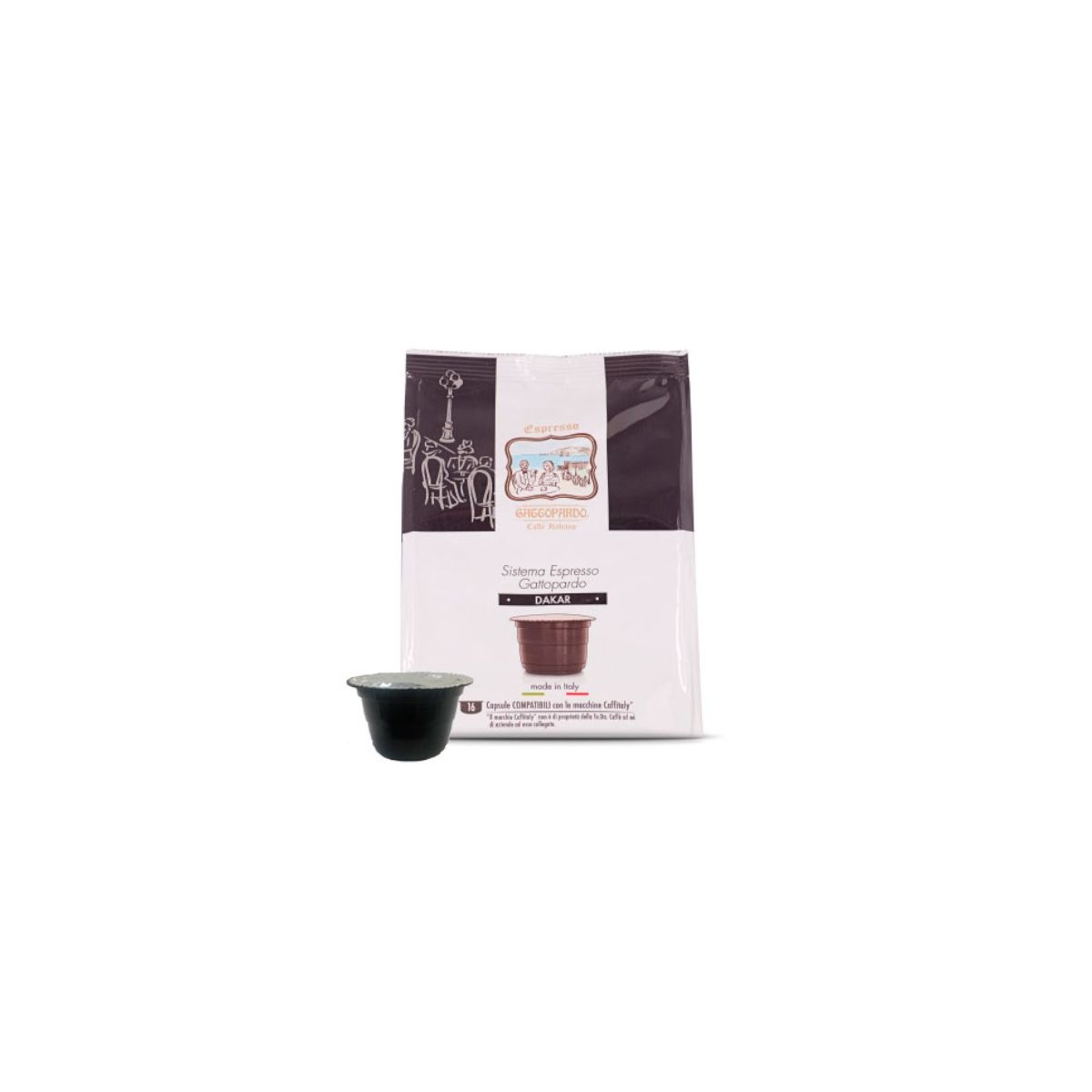 Capsule Toda Caffè Compatibili con Caffitaly, miscela Dakar