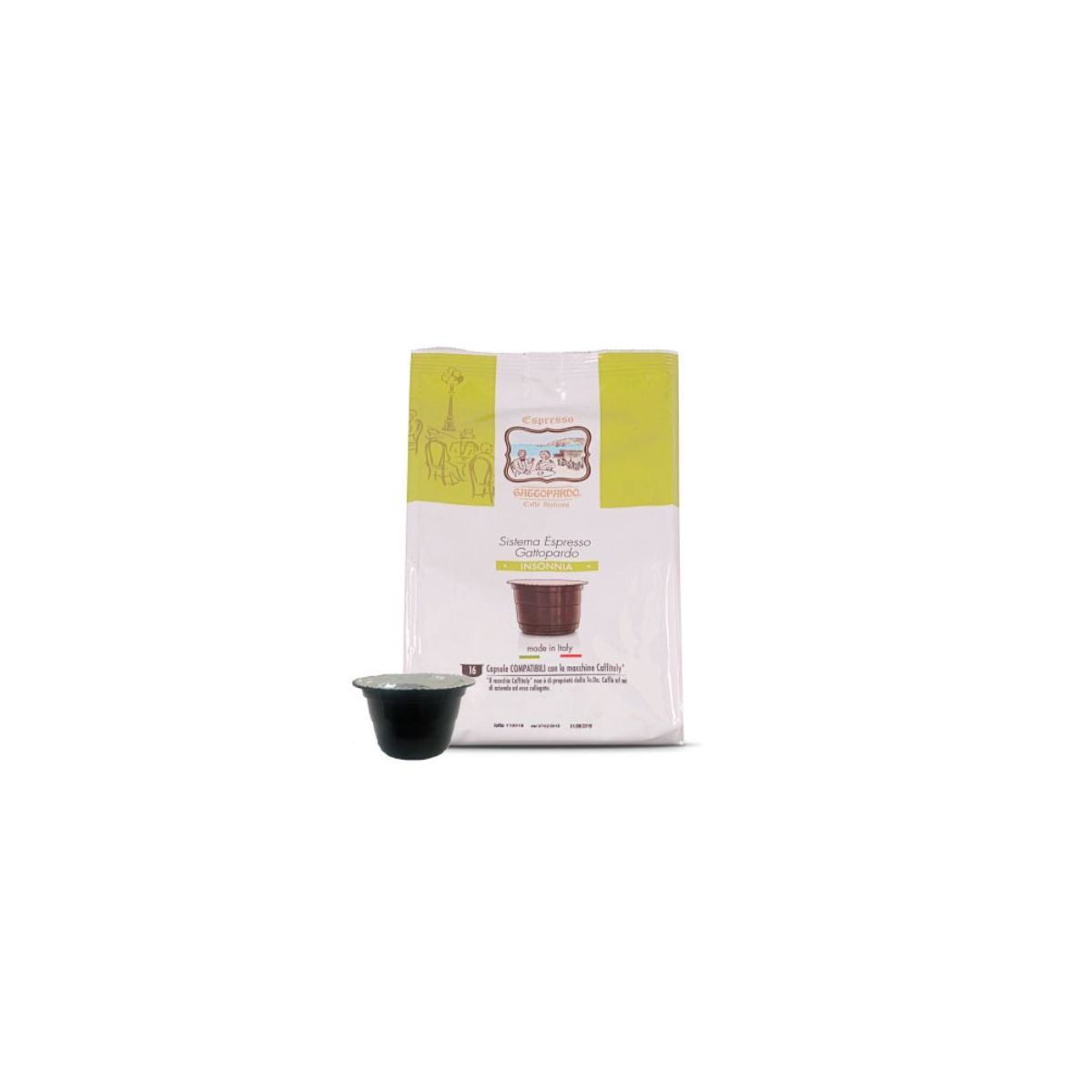 Capsule Toda Caffè Compatibili con Caffitaly, miscela Insonnia