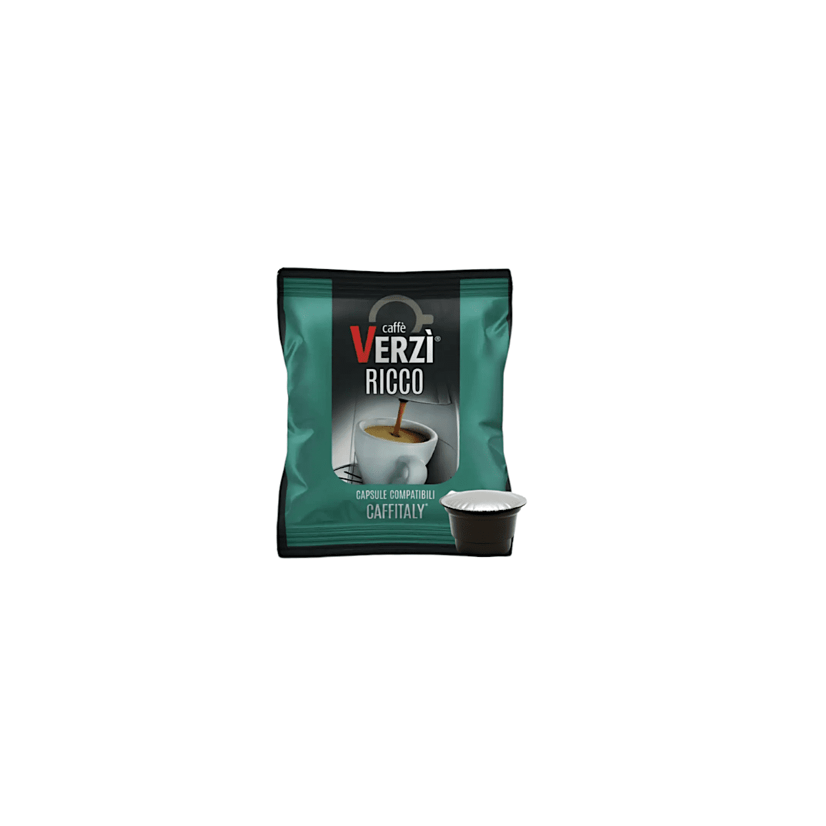 Capsule Verzì Caffè Compatibili con Caffitaly, aroma Ricco