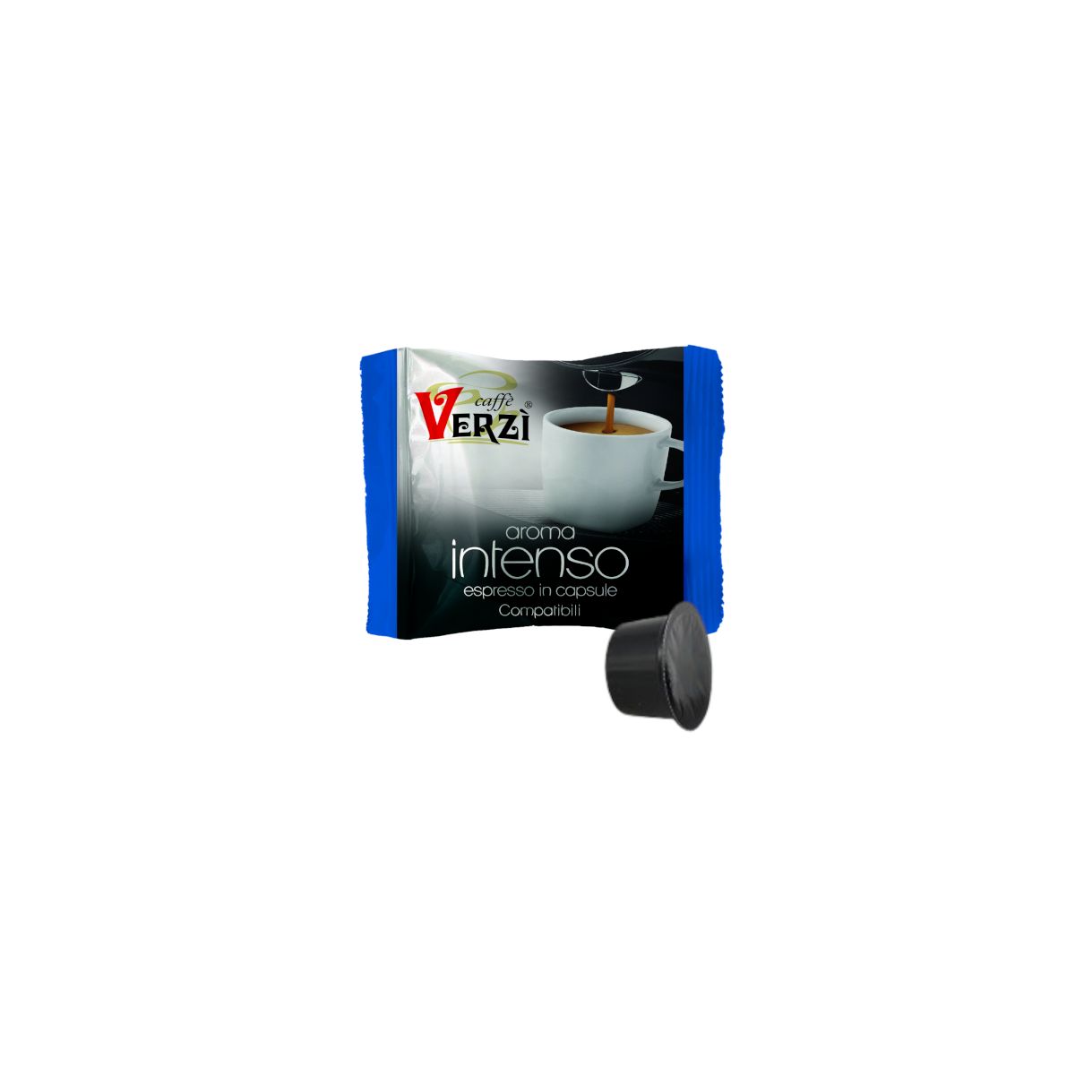 Capsule Verzì Caffè Compatibili con Lavazza Blue, aroma Intenso