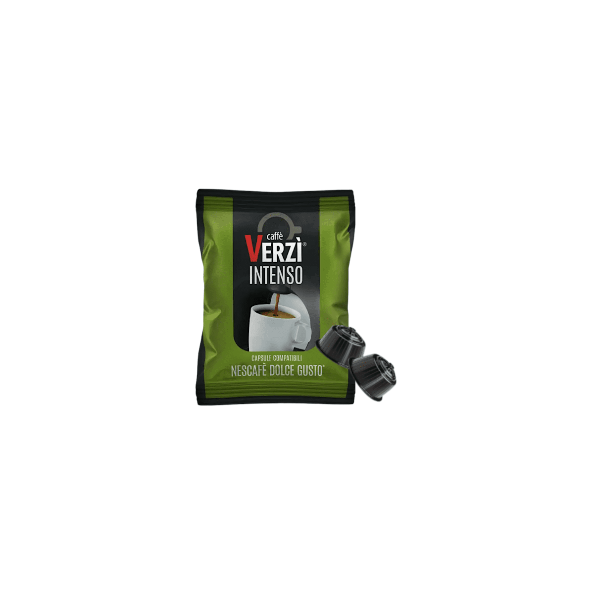 Capsule Verzì Caffè Compatibili con Dolce Gusto, miscela Intenso