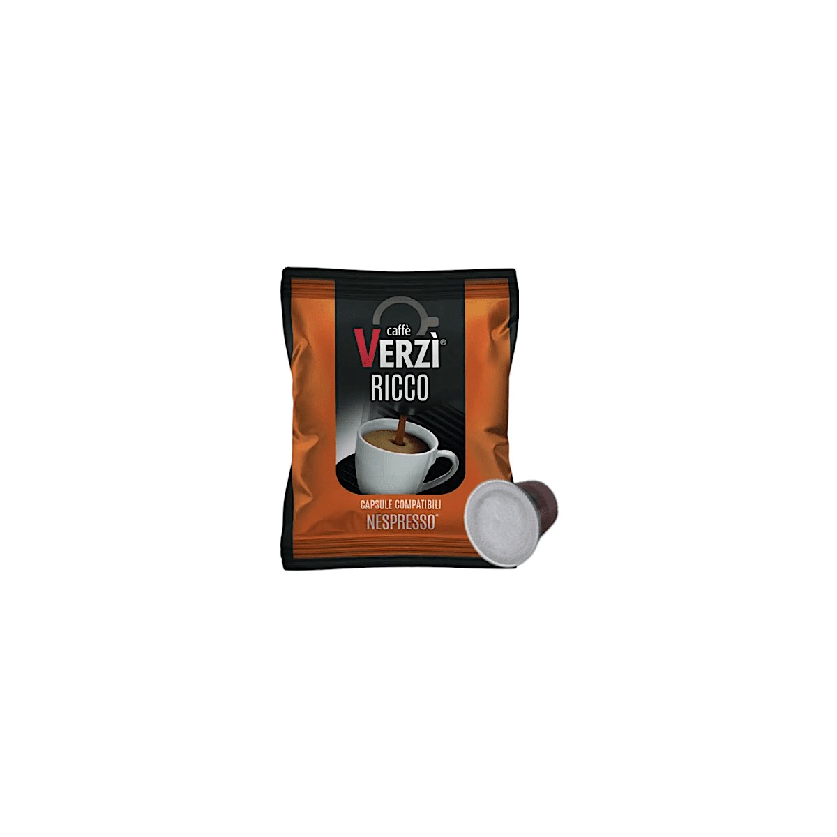 Capsule Verzì Caffè Compatibili con Nespresso, miscela Ricco