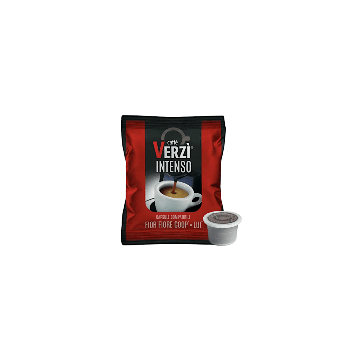 Capsule Verzì Caffè Compatibili con Fior Fiore Coop, Aroma Vero, Caffè Lui, Caffè Martello. Aroma Intenso