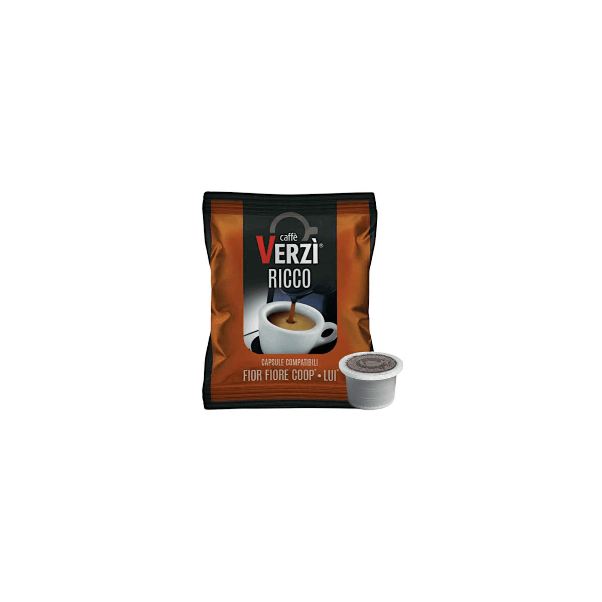 Capsule Verzì Caffè Compatibili con Fior Fiore Coop, Aroma Vero, Caffè Lui, Caffè Martello. Aroma Ricco