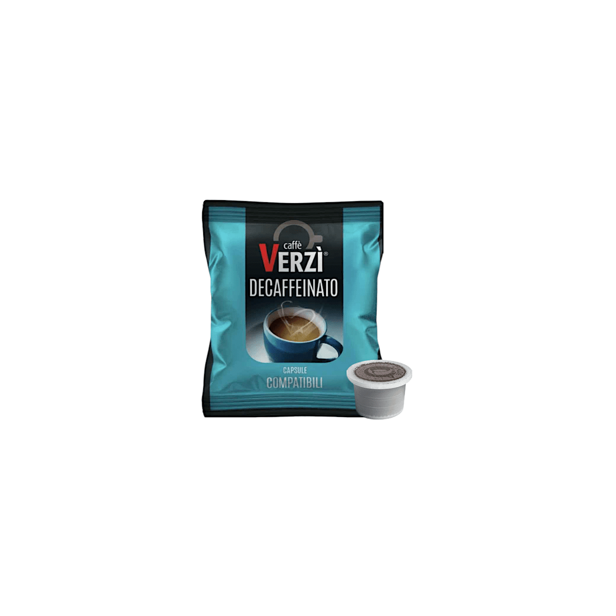 Capsule Verzì Caffè Compatibili con Fior Fiore Coop, Aroma Vero, Caffè Lui, Caffè Martello. Decaffeinato