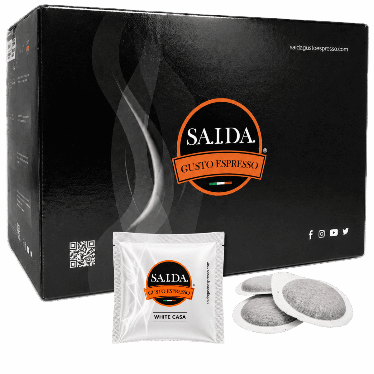Cialde Saida Gusto Espresso, formato ESE 44, miscela White Casa