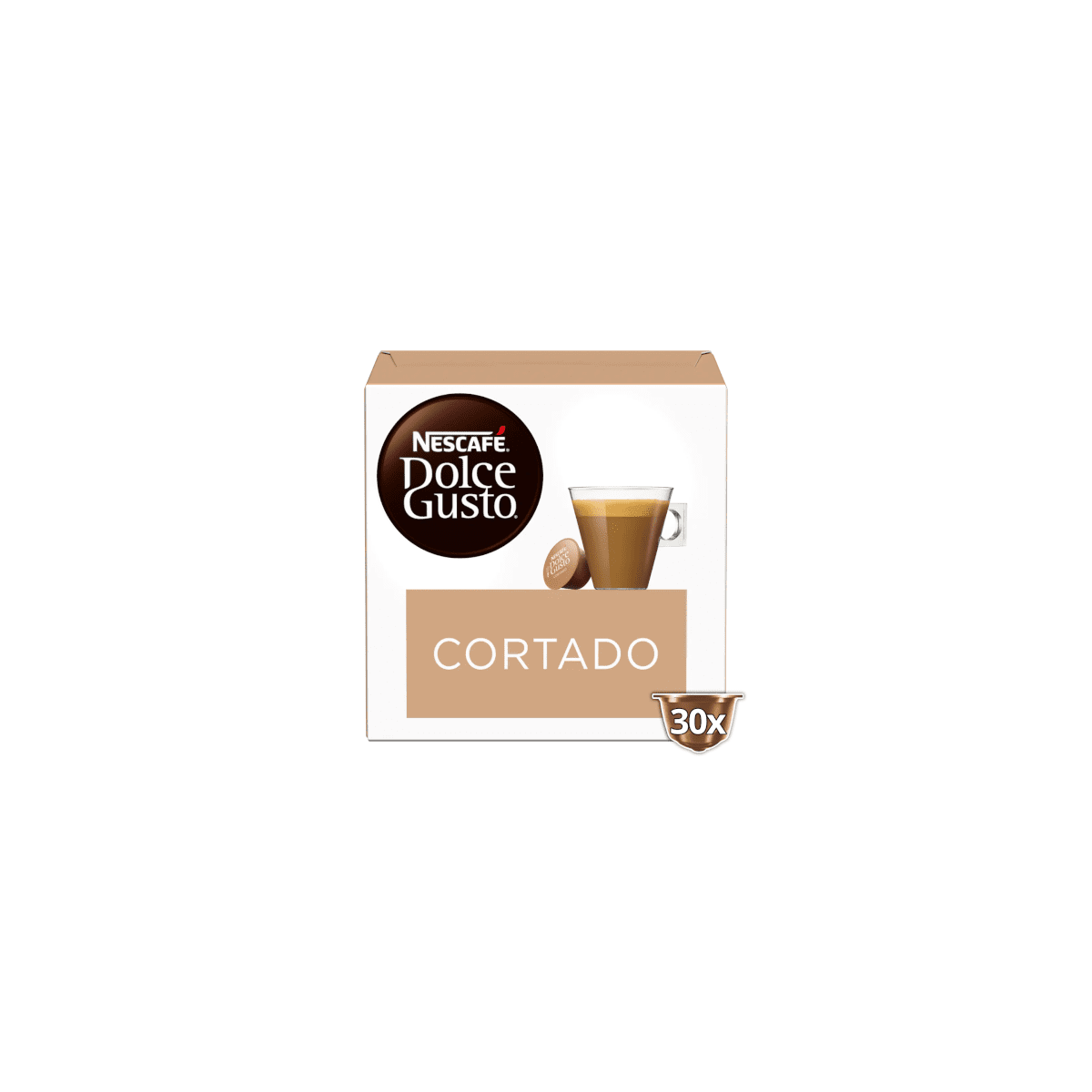Cortado Dolce Gusto, espresso macchiato in capsule Nescafe