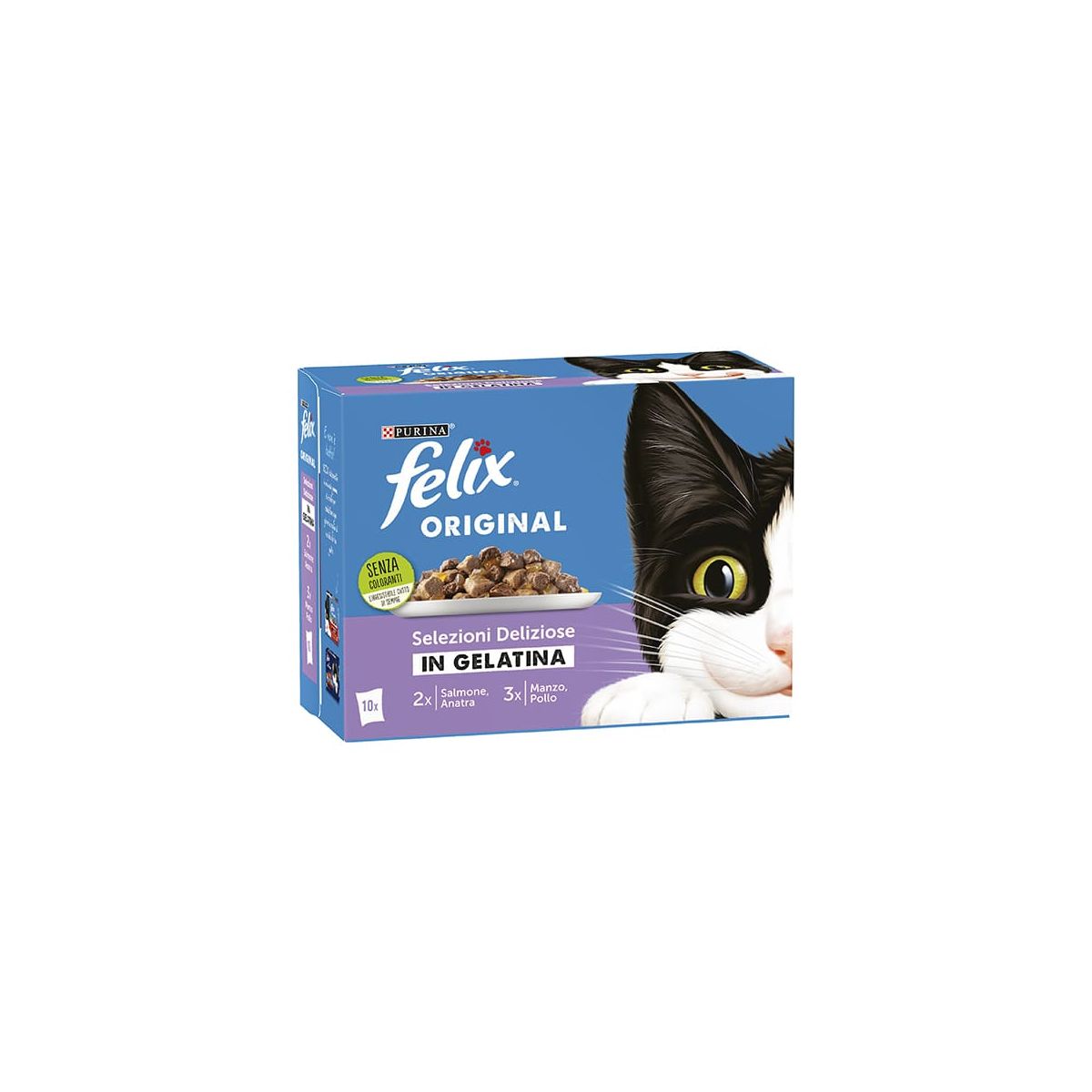 Felix Gatto Original, Le Ghiottonerie Multipack, Selezioni Deliziose 10x85gr