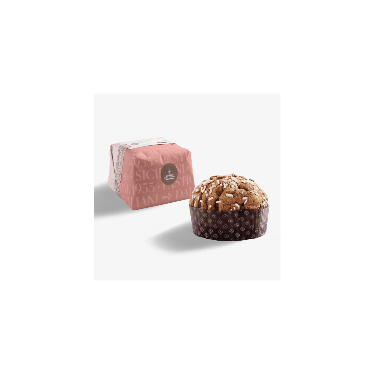 Fiasconaro Mandorlato, Panettone con uvetta ricoperto di glassa e mandorle, 1kg 