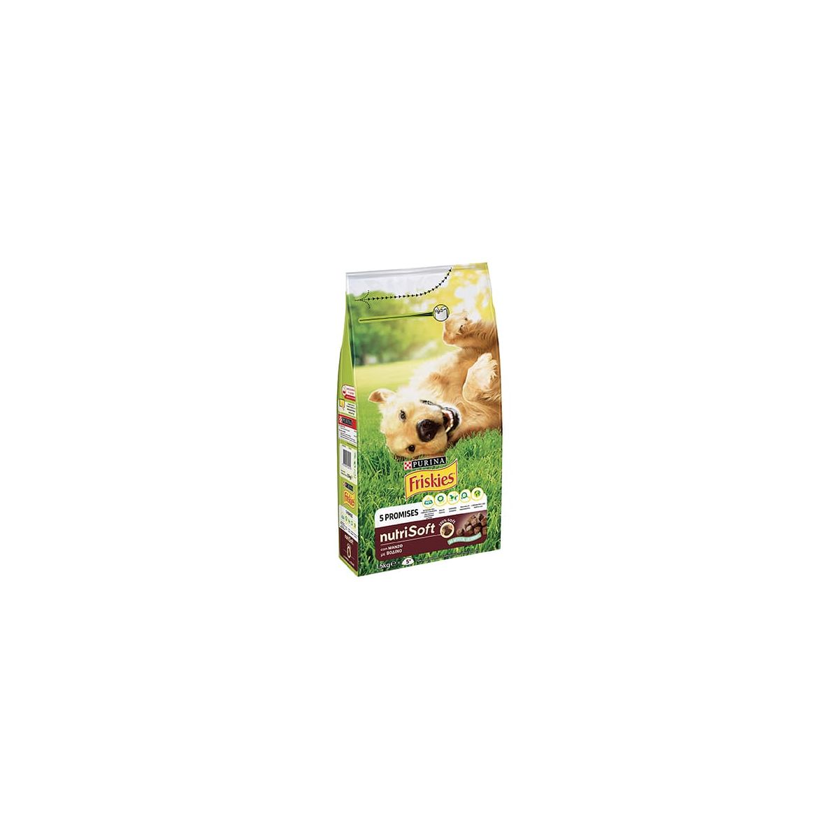 Friskies Crocchette Nutri Soft per Cane, con Manzo, 1.5 kg