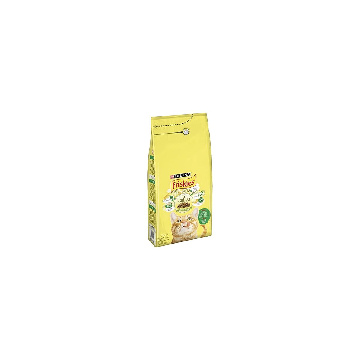 Friskies Gatto crocchette Adult con mix di coniglio, pollo e verdure, 2 Kg