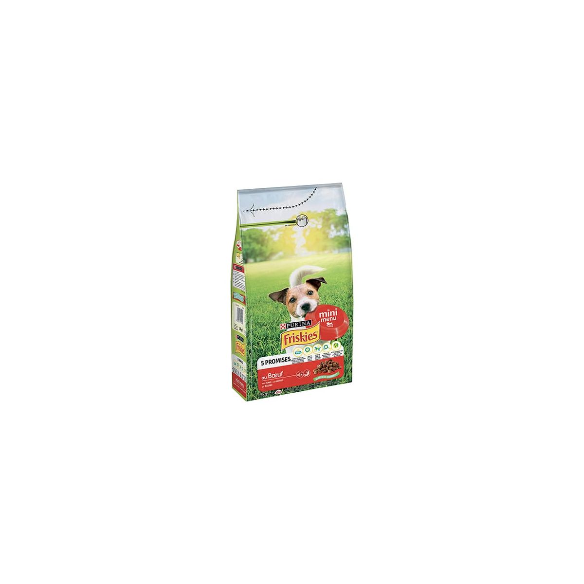 Friskies Mini Menu, Crocchette per Cani con Manzo, 1.5Kg