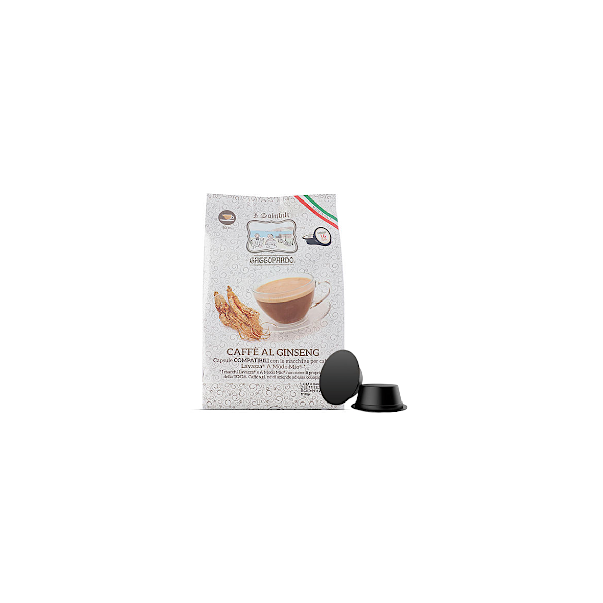Ginseng Solubile in Capsule Gattopardo Compatibili A Modo Mio
