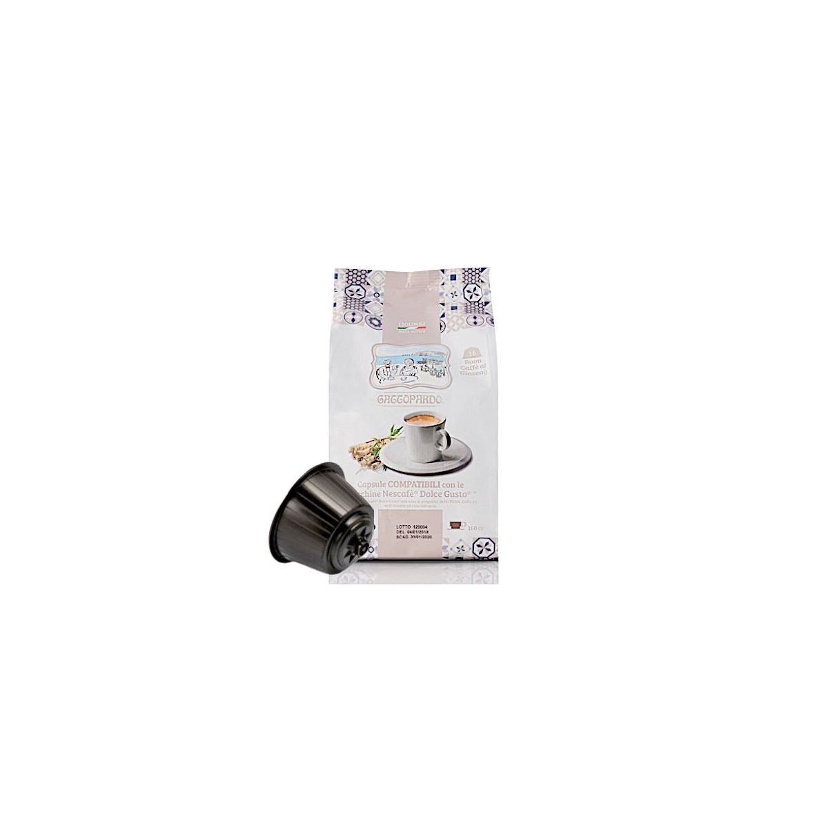  Ginseng solubile in Capsule Gattopardo compatibili Dolce Gusto