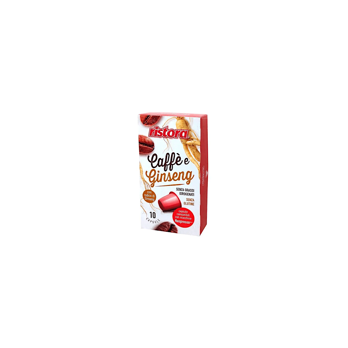 Ginseng Solubile Ristora in capsule compatibili Nespresso, 10 pezzi
