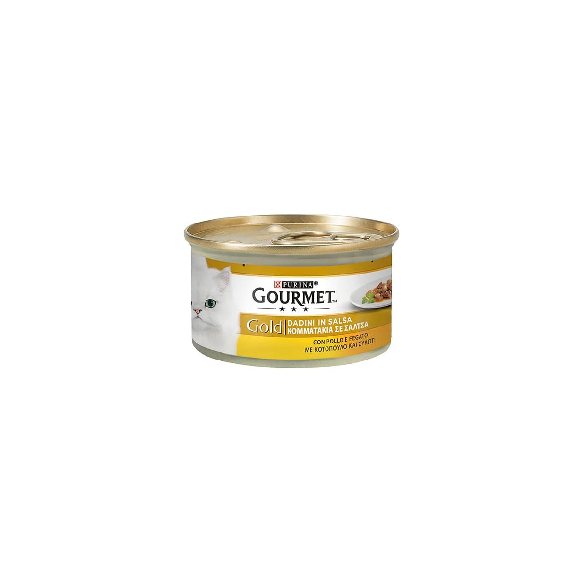 Gourmet Gold, Dadini in Salsa con Pollo e Fegato per Gatti, 85gr