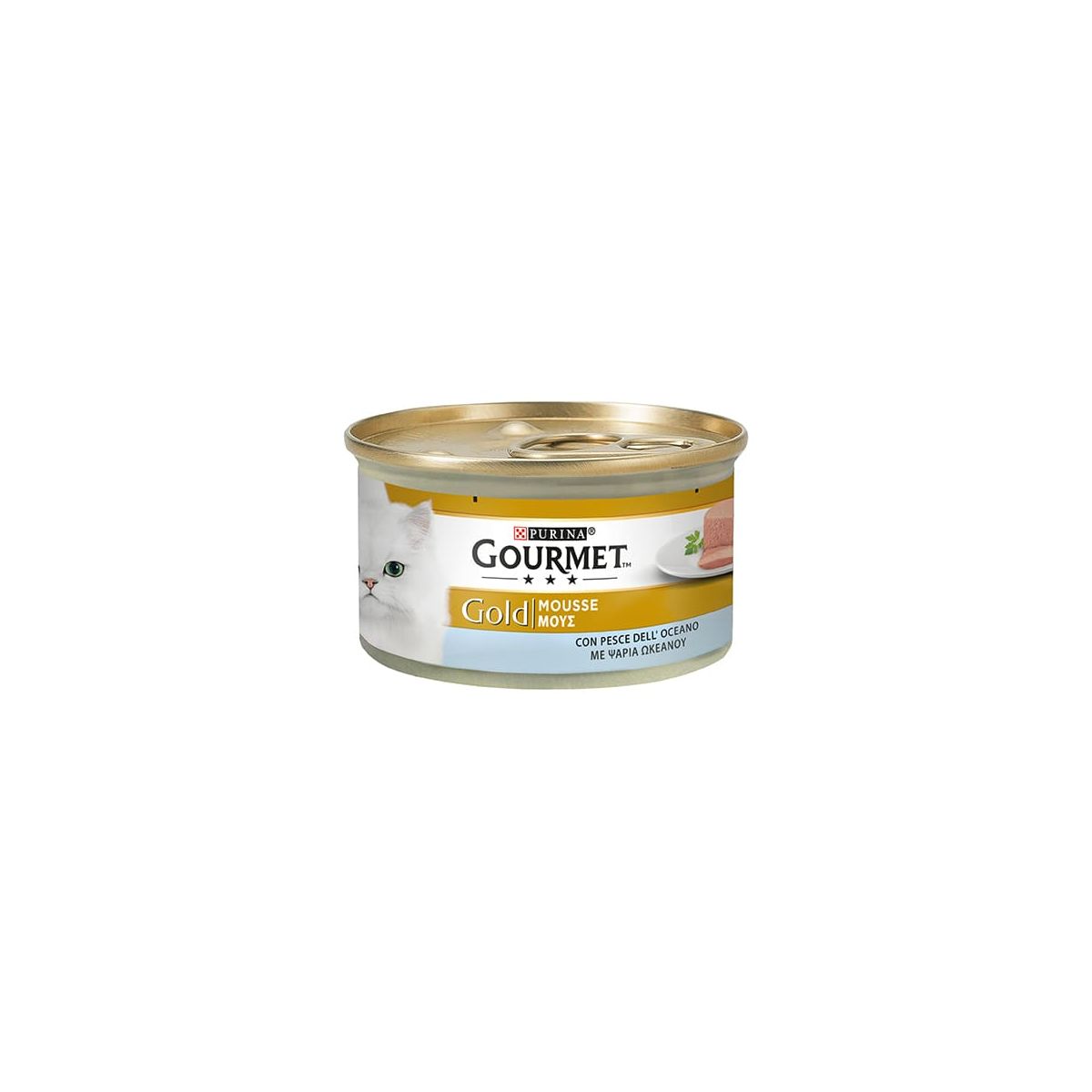 Gourmet Gold Gatto Mousse con Pesce dell'Oceano, 85gr