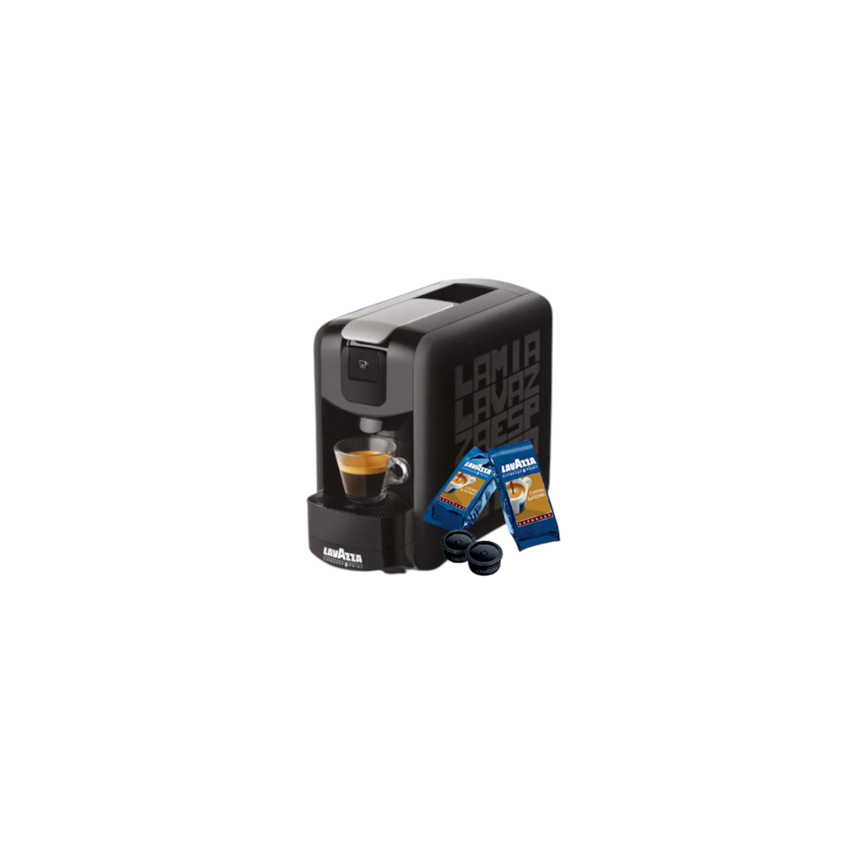 Lavazza EP Mini, Macchina caffè per capsule Espresso Point + 100 capsule Crema e Aroma