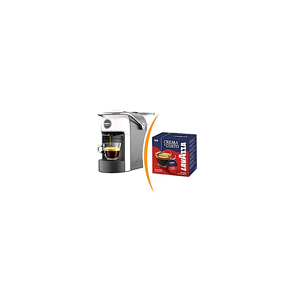 Macchina Caffè Lavazza A Modo Mio Jolie + 36 capsule Crema e Gusto