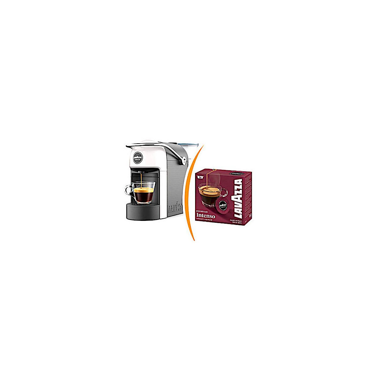 Macchina Caffè Lavazza A Modo Mio Jolie + 36 capsule A Modo Mio Intenso