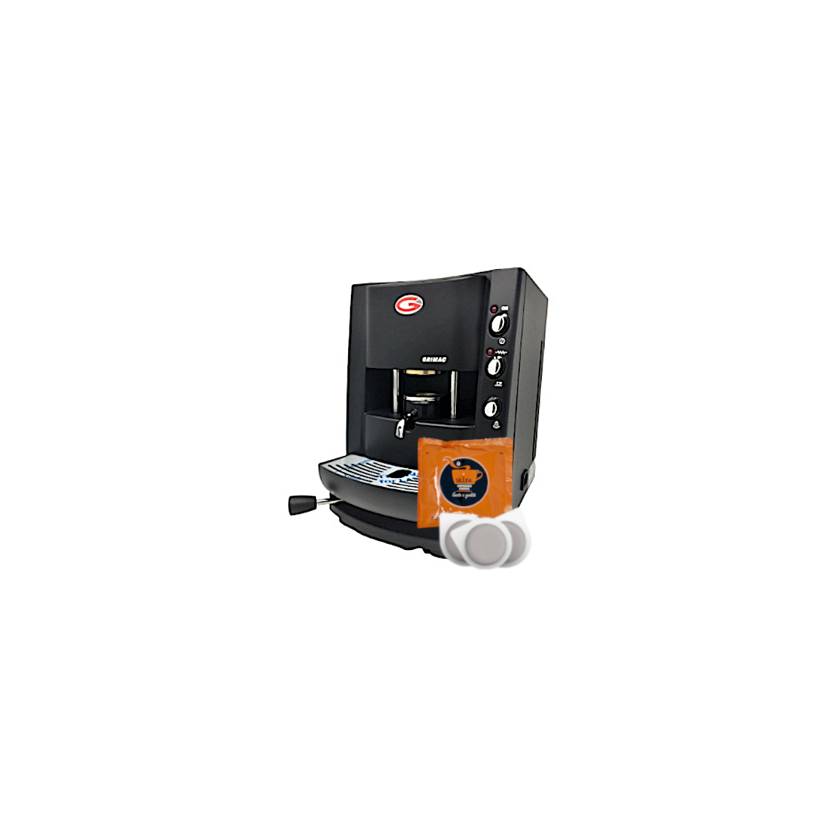 Macchina Caffè, Modello Grimac Terry + 200 Cialde Caffè, Orange Crema