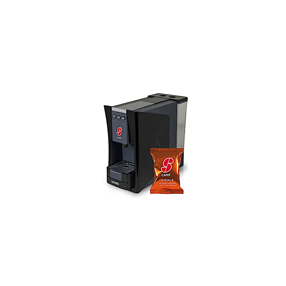 S.12 Macchina da Caffè Essse Caffè, sistema Espresso + 100 capsule miscela Ideale