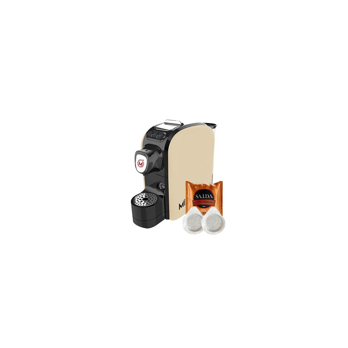 MACCHINA DA CAFFÈ MITO PER CIALDE ESE 44 IN VARI COLORI + 100 CIALDE SAIDA ORANGE CREMA