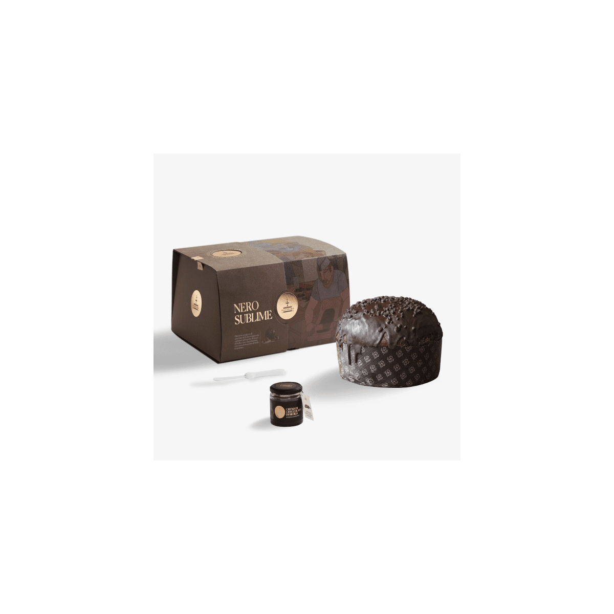 Fiasconaro Nero Sublime, Panettone con Cioccolato Fondente, 1Kg