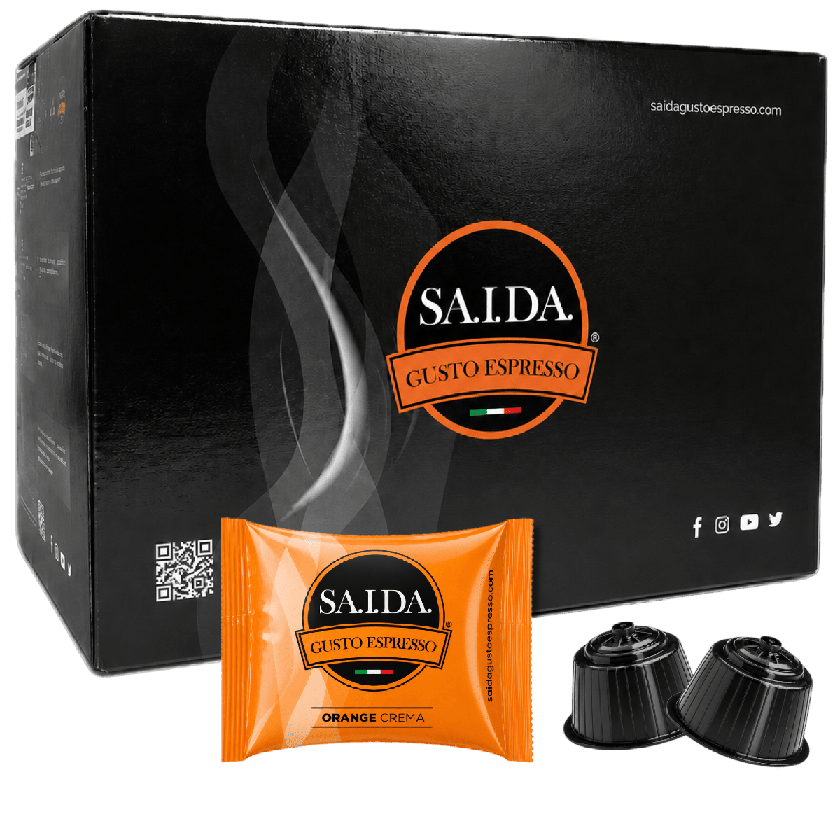 Capsule Saida Gusto Espresso Compatibili Dolce Gusto, Miscela Orange Crema