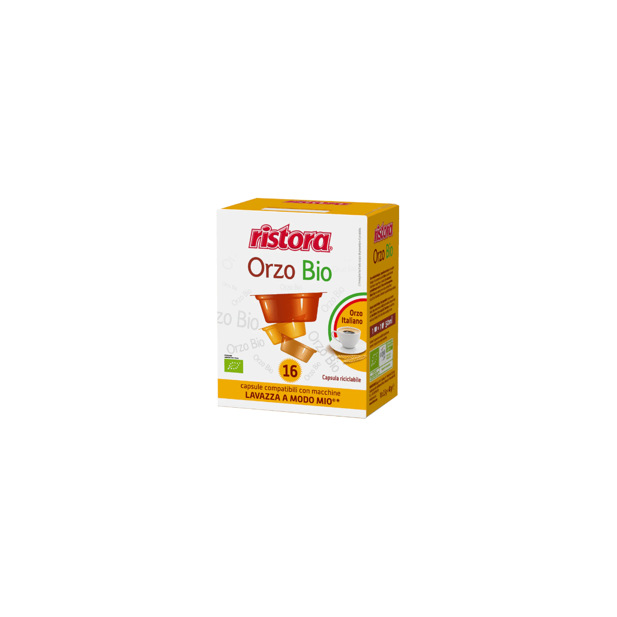 Orzo Solubile Ristora in capsule compatibili A Modo Mio, 16 pezzi