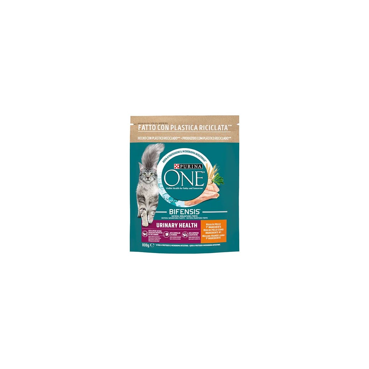 Purina One Urinary Care per Gatti, Pollo e Frumento, Bifensis 800 Gr