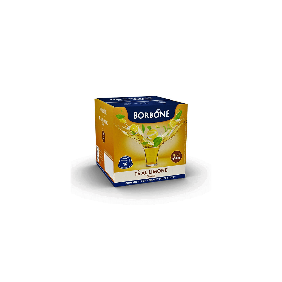 The Limone, Capsule compatibili con Dolce Gusto, Caffè Borbone, 16 pezzi