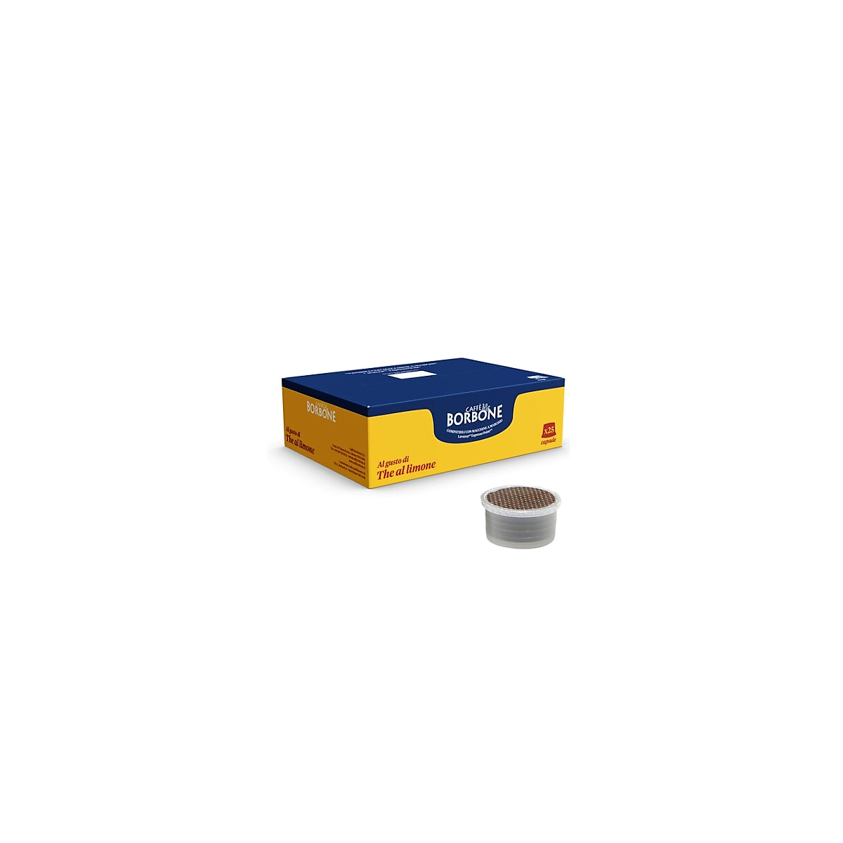 The Limone in Capsule compatibili lavazza espresso point, Caffè Borbone, 25 pezzi 