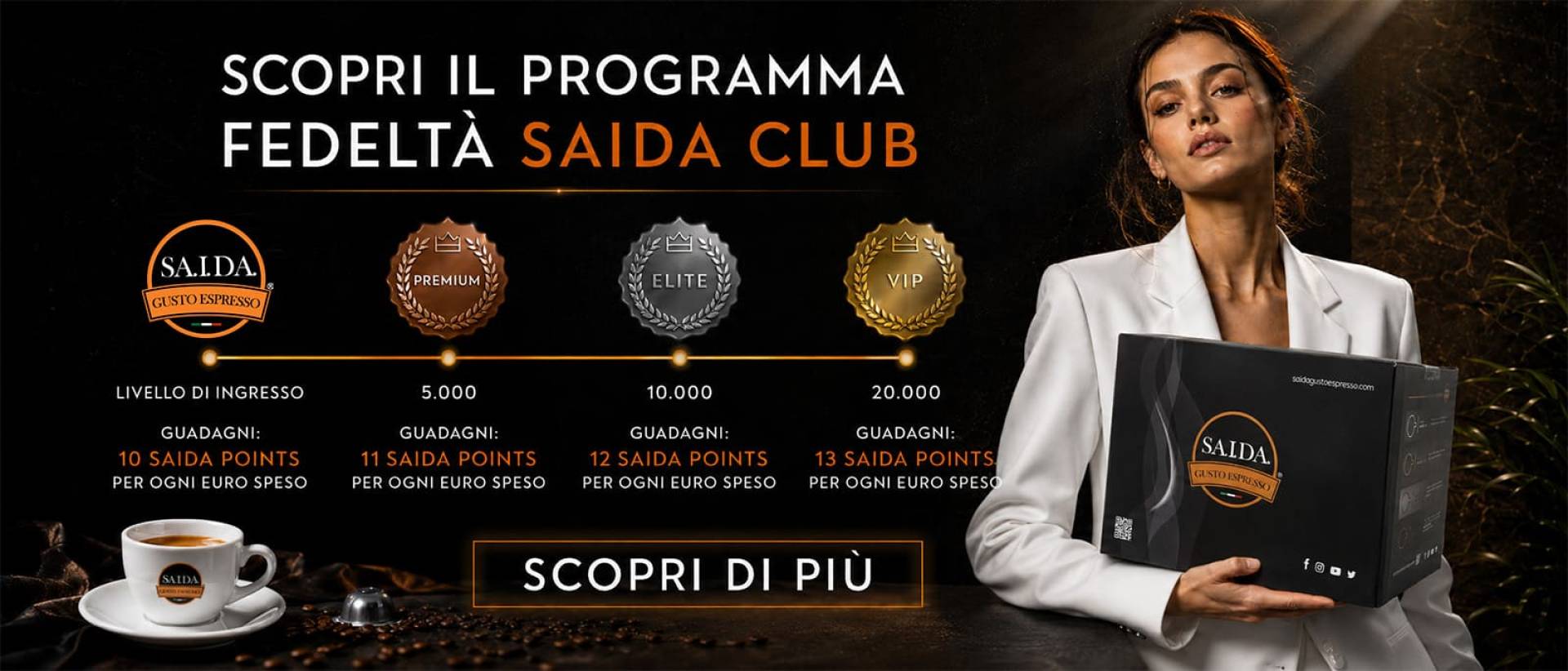 Slide saida gusto espresso il piacere della qualita