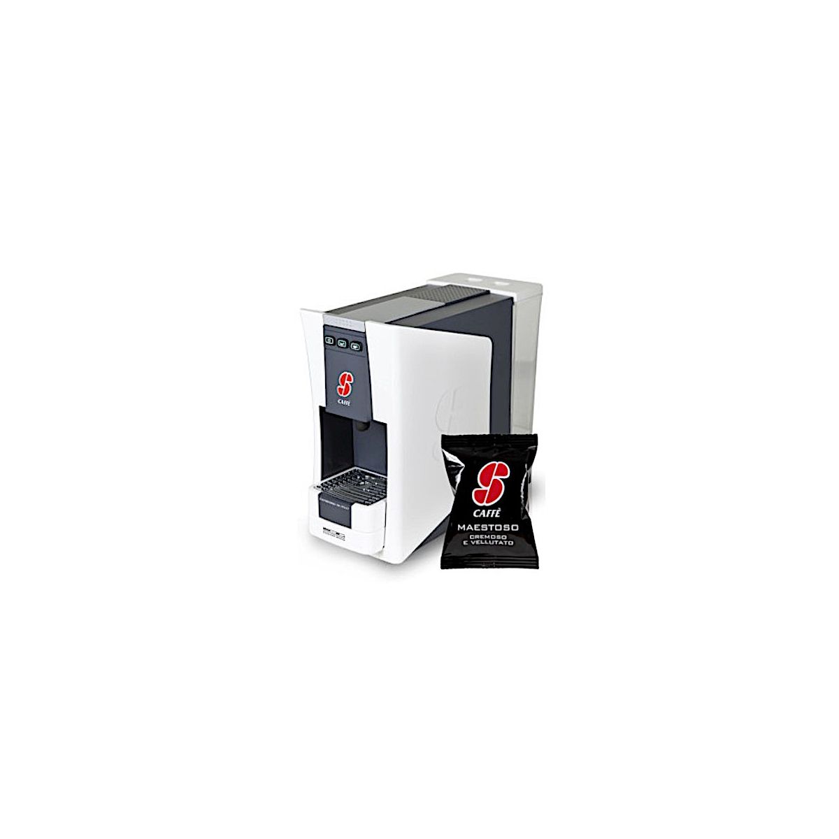 S.12 Macchina da Caffè Essse Caffè, sistema Espresso + 100 capsule miscela Maestoso